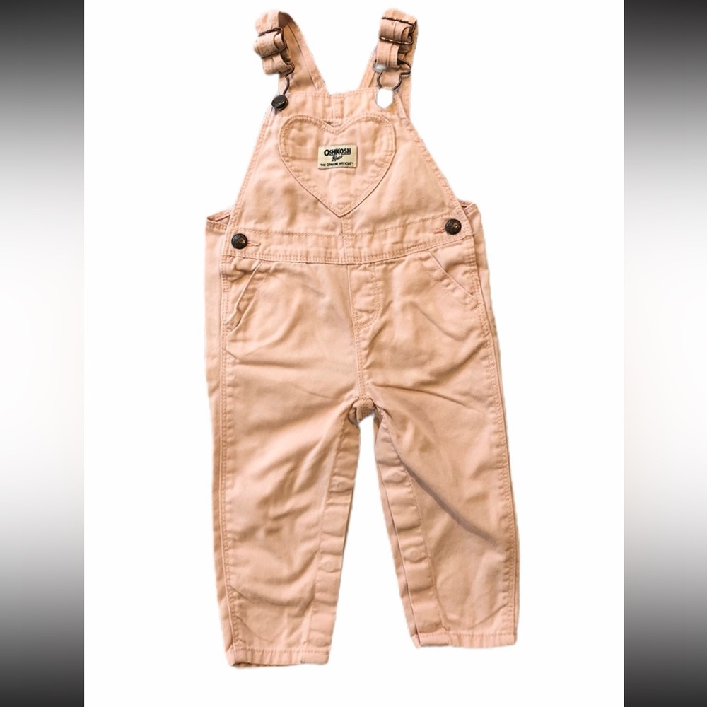 OshKosh B'gosh Heart Pocket Overalls Girl